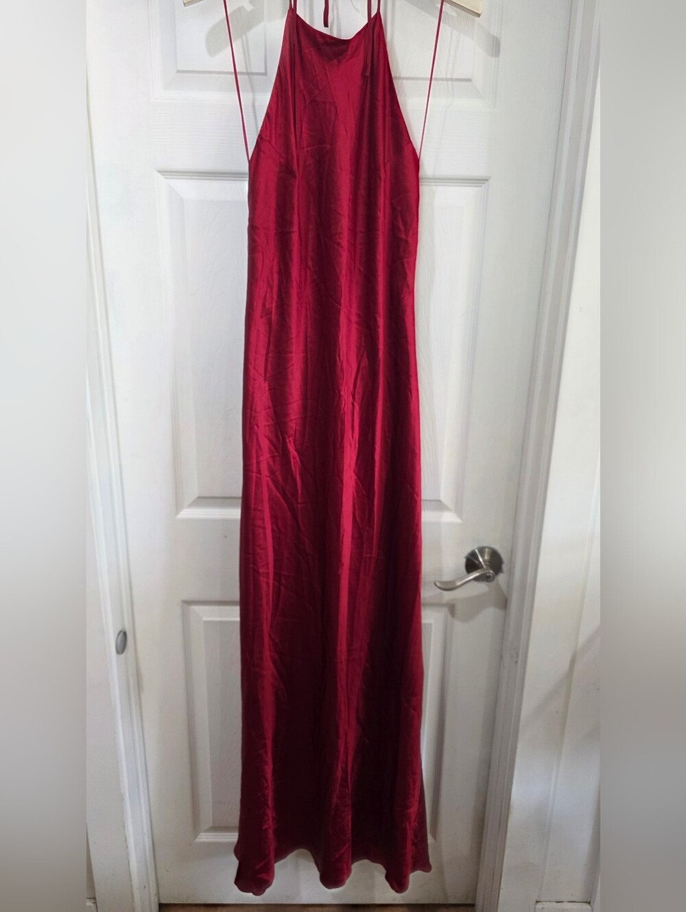 Reformation Red Jeany Silk Dress - Picture 4 of 9